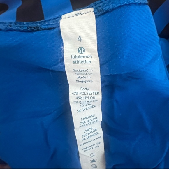 Lululemon Bhakti Yoga Short Heathered Baroque Blue Speed Short - Picture 7 of 8